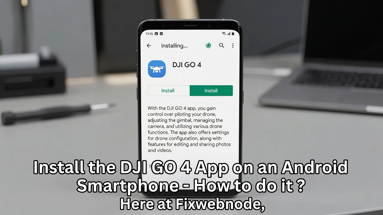 Install the DJI GO 4 App on an Android Smartphone - How to do it ?