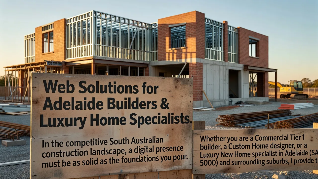 Web Solutions for Adelaide Builders & Luxury Home Specialists