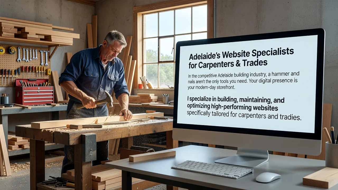 Adelaide’s Website Specialists for Carpenters & Trades 💻